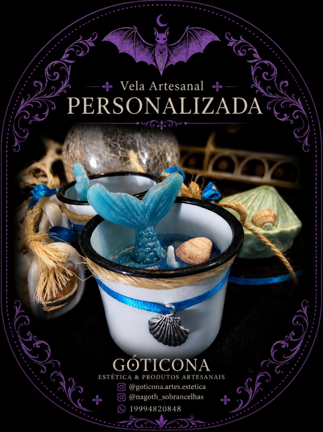 Foto de Vela Aromática Artesanal PERSONALIZADO 100gramas