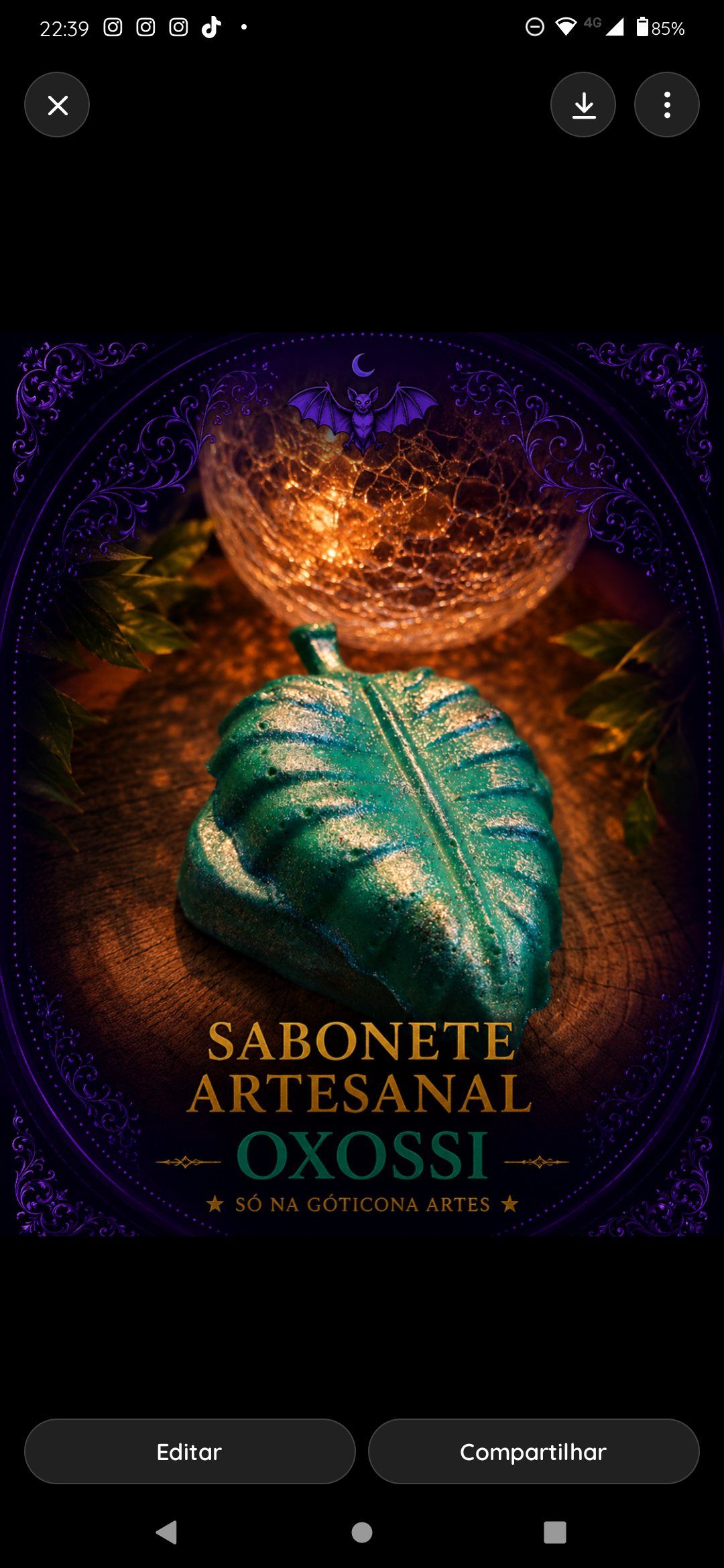 Foto de Sabonete Artesanal OXOSSI 90g