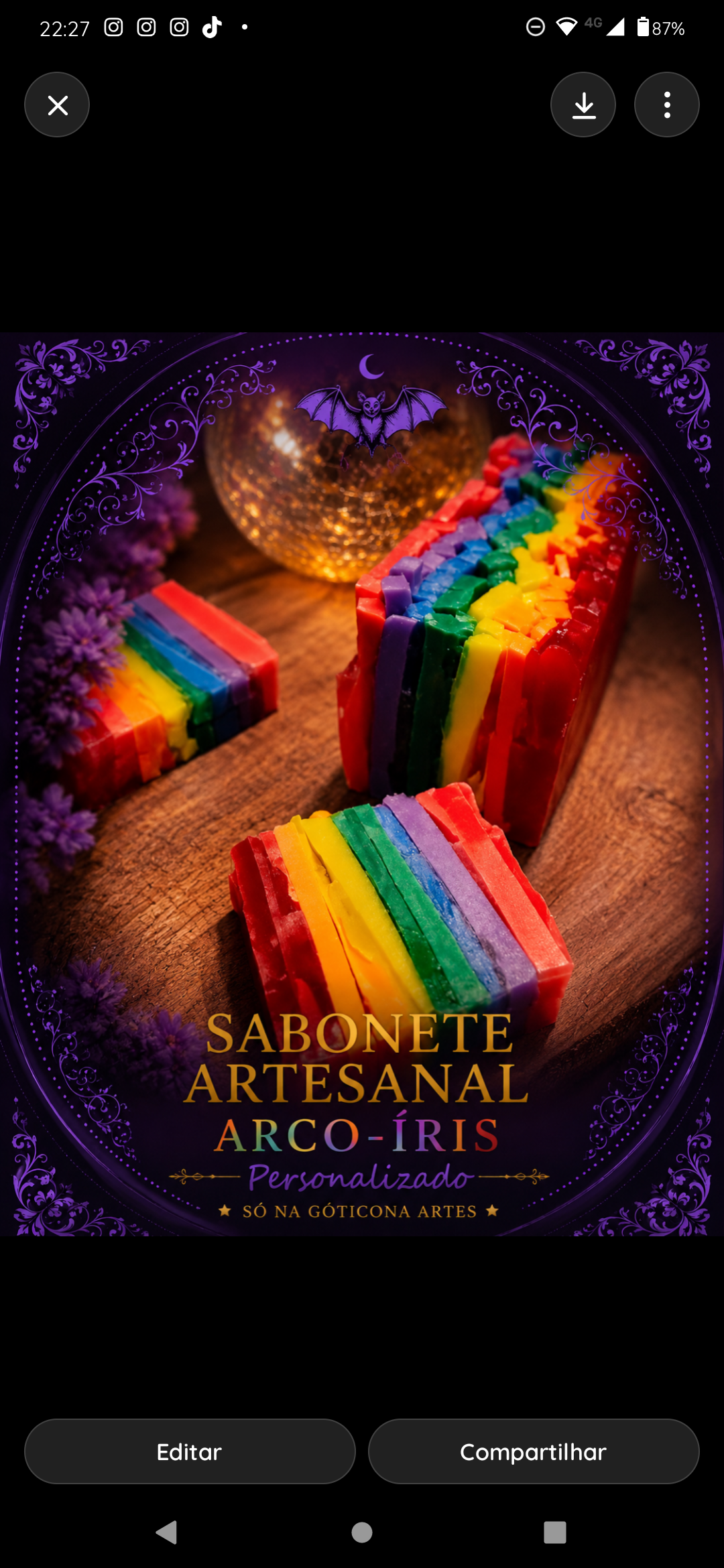 Foto de Sabonete Artesanal Arco-íris - Oxumarê